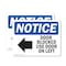Signmission Door Blocked Use Door On Left Sign With Symbol, 10 in W x Rectangle, Vinyl Decal OS-2PACK-NS-D-710-L-11473 - alternate 1